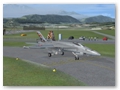 Boeing F/A-18E Superhornet rollt an virtuellen Spottern vorbei  (FSX, VRS)