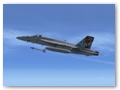 Boeing F/A-18E Superhornet beim scharfen Lenkwaffenschuss (AiM-9) ueber der Nordsee (FSX, VRS)