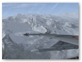 F/A-18E Superhornet: Blick auf AiM-9X Sidewinder an der Flgelspitze und AiM-120C AMRAAM unter dem Flgel (FSX, VRS)