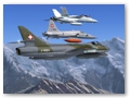 Hunter, Mk.58, F-5E Tiger II und F/A-18C Hornet (FS9)